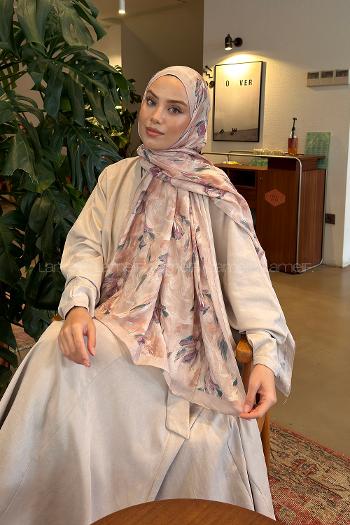 Mink Cotton Fabric Flowering Shawl
