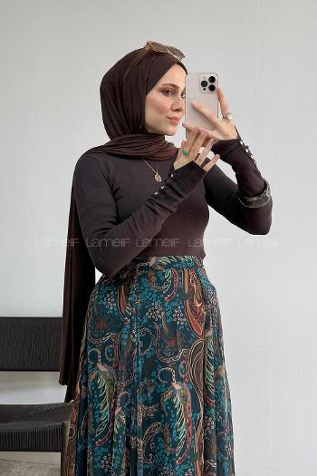 Bitter Brown Crew Neck Long Arm Jumper