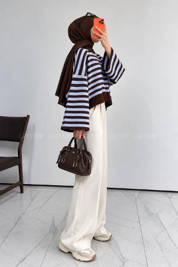 Bitter Brown Crew Neck Long Arm Jumper