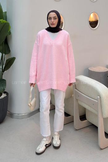 Powder V Neck Long Arm Jumper