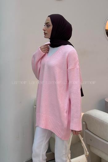 Powder V Neck Long Arm Jumper