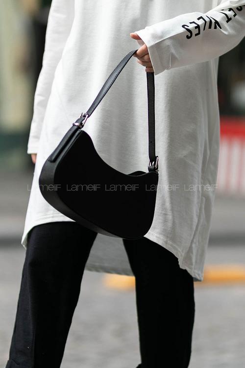 Lamelif Baget Omuz Çanta Siyah