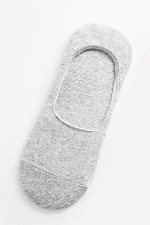 Lamelif Gri Kadın Babet Çorap