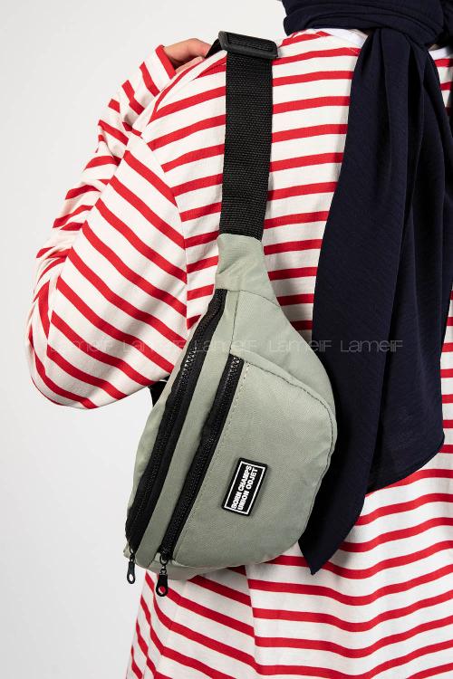 Plum Green Buckle Skin Hand Bag Bag