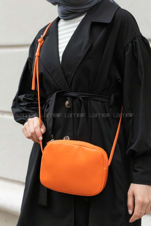 Lamelif Mini Urban Çapraz Askılı Çanta Turuncu