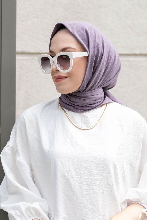 Lamelif Keten Eşarp Leylak