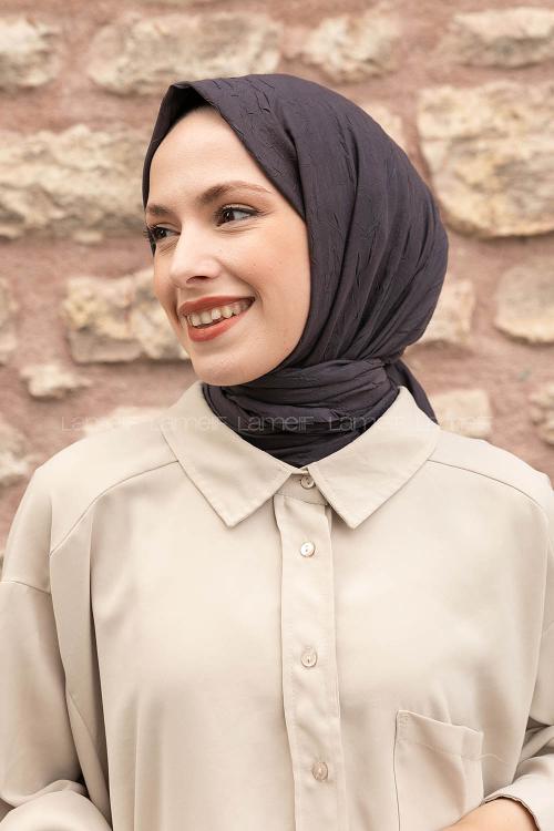 Lamelif Bambu Şal Antrasit