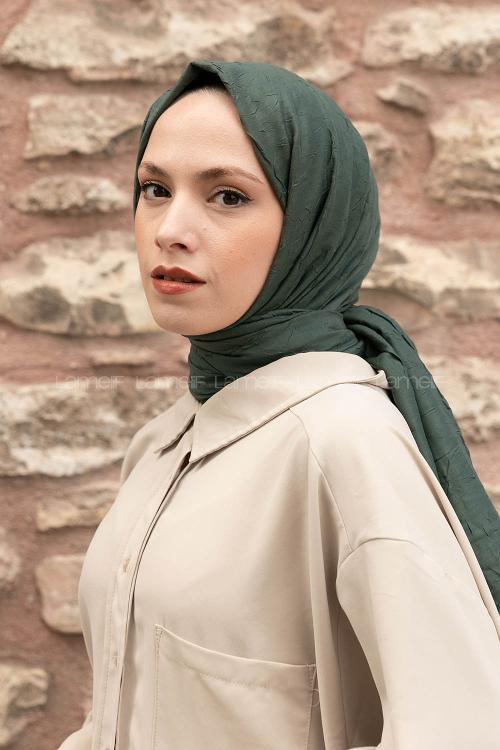 Lamelif Bambu Şal Yaprak Yeşili