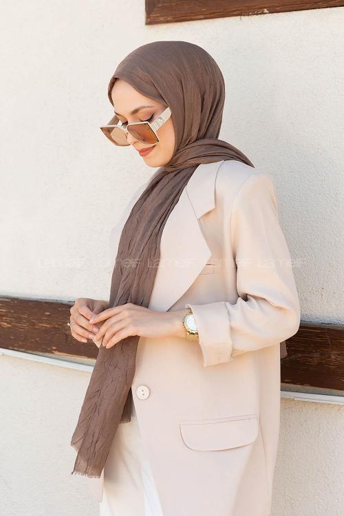 Lamelif Bambu Şal Soft Kahve