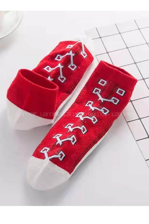 Lamelif Converse 5li Patik Çorap