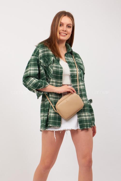 Lamelif Mini Urban Çapraz Askılı Çanta Vizonrengi