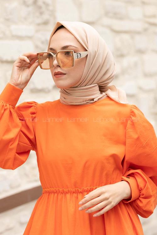 Lamelif Keten Eşarp Bej