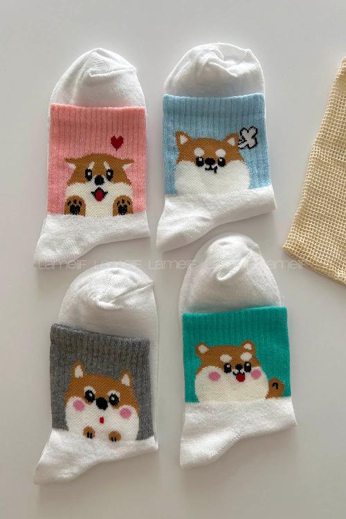 Lamelif Shiba Kolej Çorap