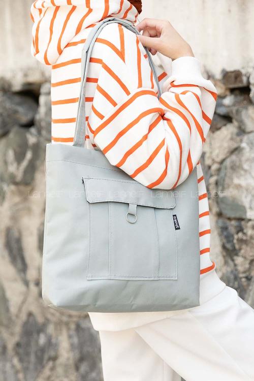 Plum Green Without Accessories Rope Hand Bag Bag