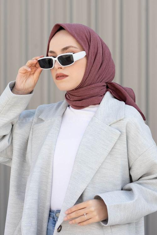 Lamelif Keten Eşarp Gül Kurusu