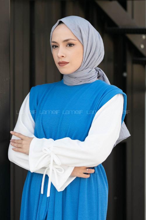 Lamelif Bambu Şal Gri