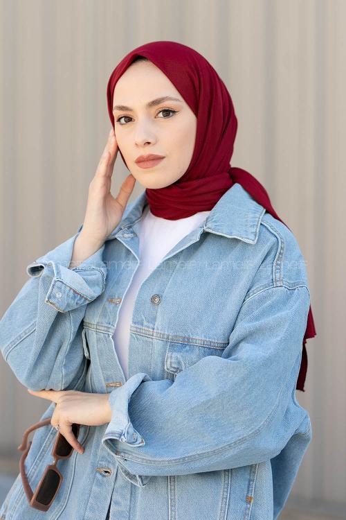 Lamelif Penye Şal Bordo