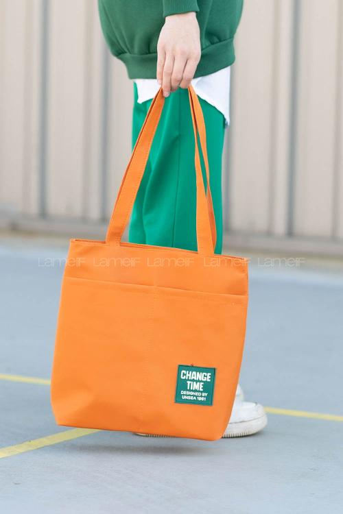 Orange Without Accessories Rope Hand Bag Bag