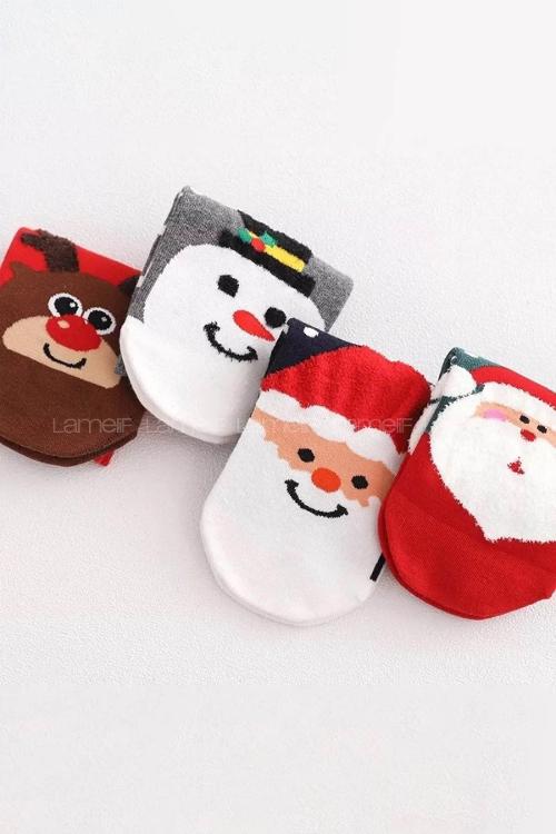 Lamelif 4lü Yılbaşı Bilek Boy Çorap