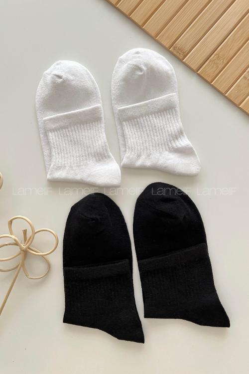 Lamelif 2li Yarım Konç Çorap