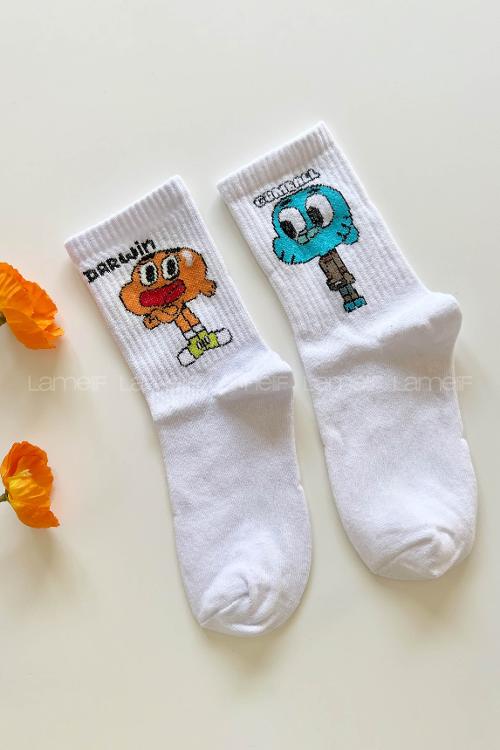 Lamelif Gumball Darvin Kolej Çorap