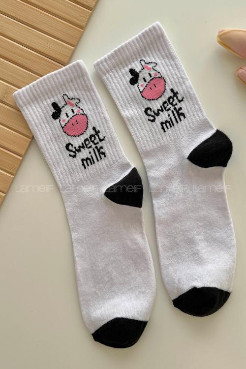 Lamelif Sweet Milk Kolej Çorap