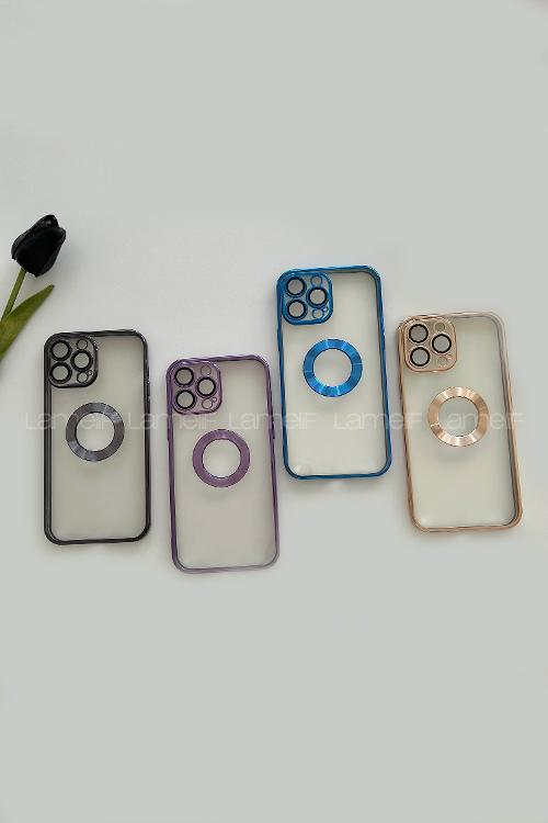 Lamelif iPhone 13 Pro Max Lens Korumalı Telefon Kılıfı Siyah