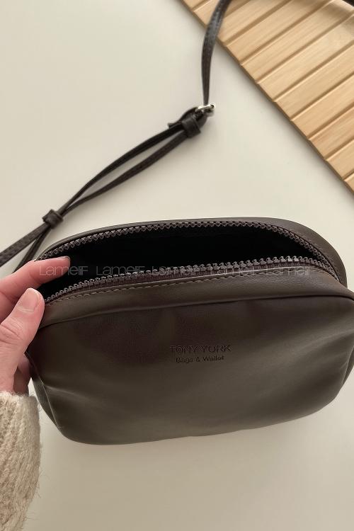 Lamelif Mini Urban Çapraz Askılı Çanta Acı Kahve