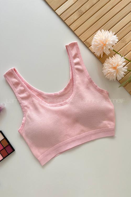 Lamelif Kare Yaka Pedli Sporcu Sütyen