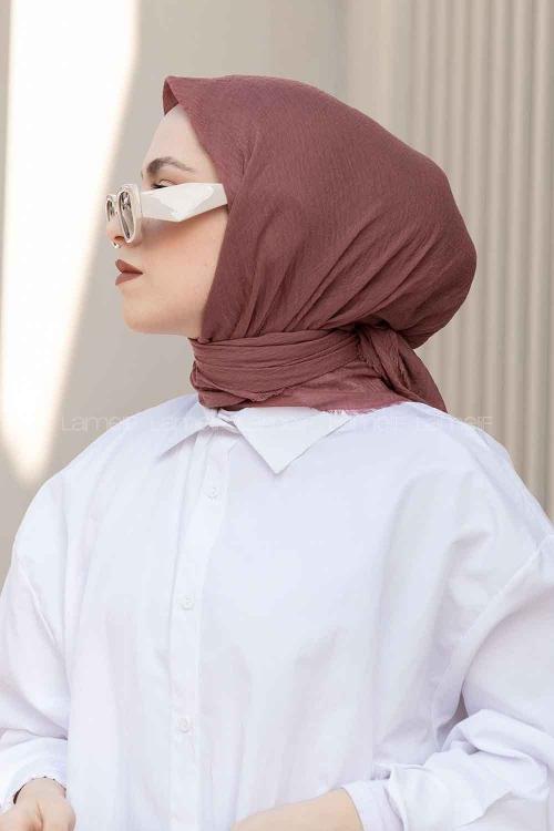 Lamelif Bürümcük Eşarp Gül Kurusu