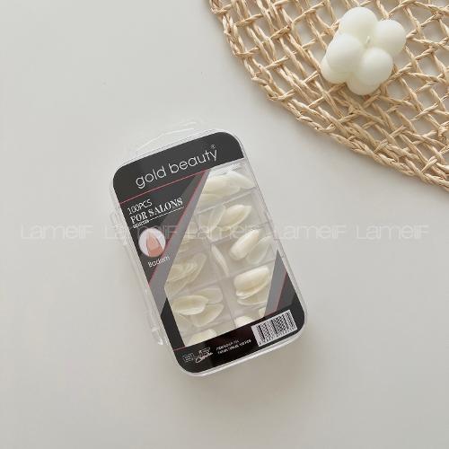 Off White Artificial Nails