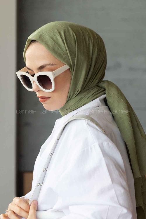 Lamelif Bambu Şal Mint Yeşili