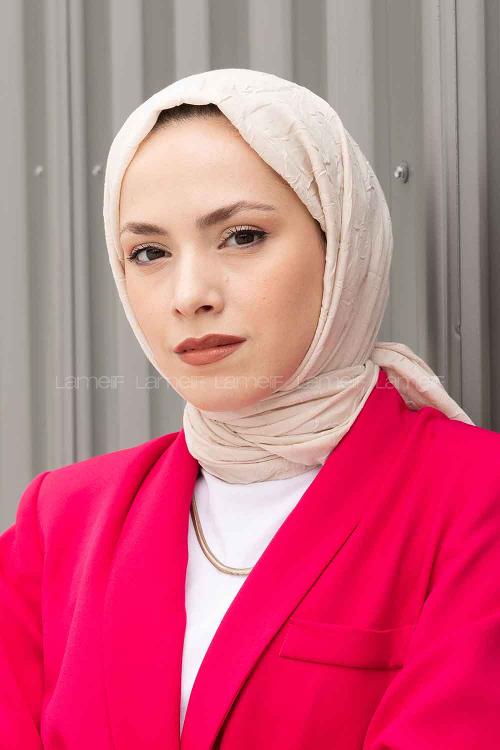 Lamelif Bambu Şal Açık Bej