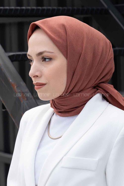 Lamelif Keten Eşarp Tarçın