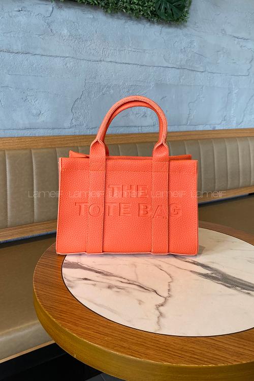 Lamelif Kolon Askılı Tote Bag Kadın El Ve Omuz Çantası Turuncu
