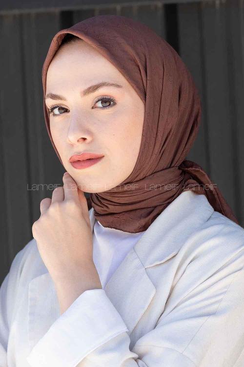 Mink Black Cotton Fabric Straight Scarf
