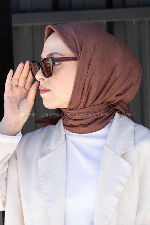 Mink Black Cotton Fabric Straight Scarf