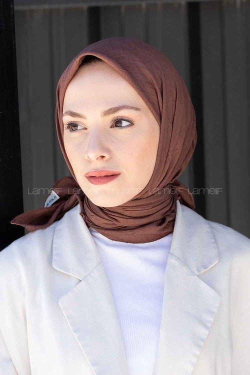 Mink Black Cotton Fabric Straight Scarf