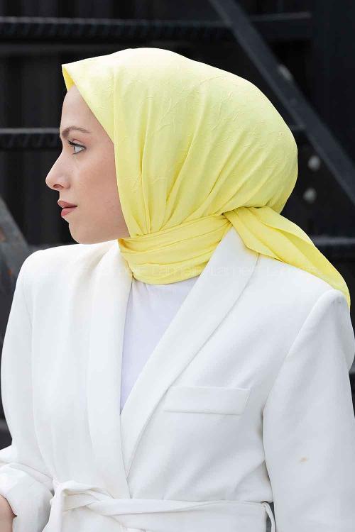 Lamelif Bambu Eşarp Sarı