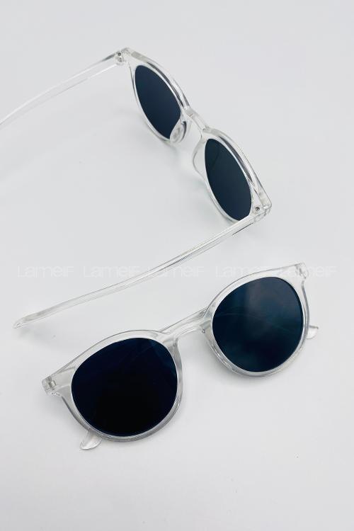 Lamelif Ayris -Şeffaf Çerçeve Siyah Cam- Güneş Gözlüğü