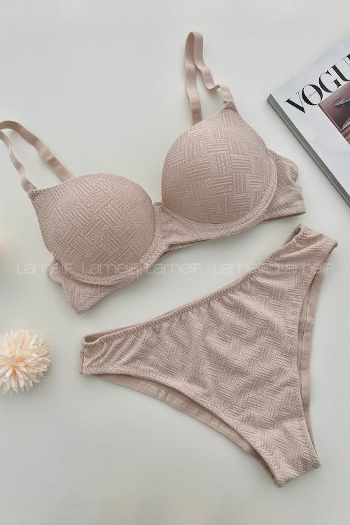 Skin Cotton Fabric Underwire Support Bralet