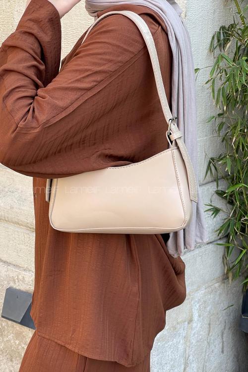 Mink Buckle Skin Hand Bag Bag