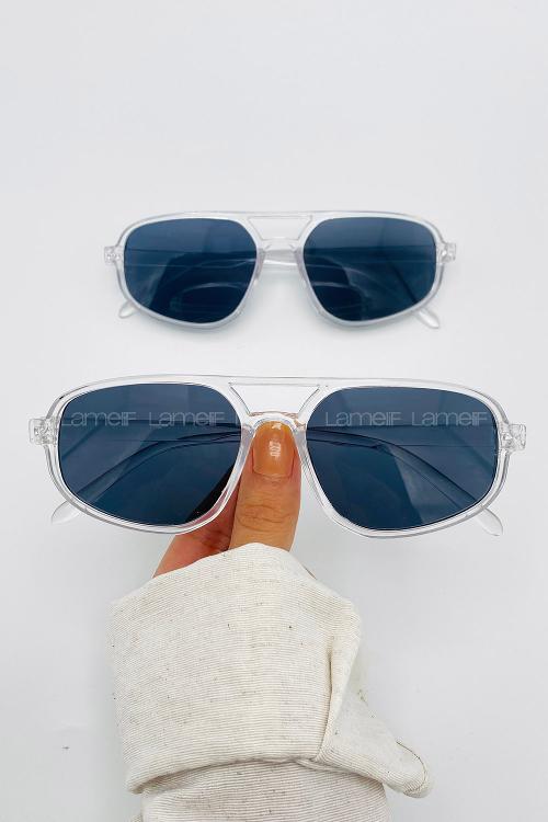 Lamelif Asia Şeffaf Çerçeve Siyah Güneş Gözlüğü