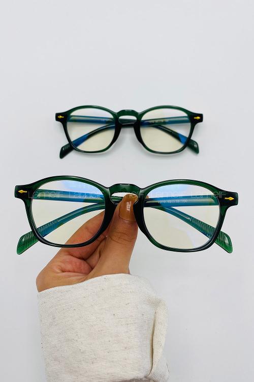 Lamelif Ayto Koyu Yeşil Çerçeve Şeffaf Cam İmaj Gözlük