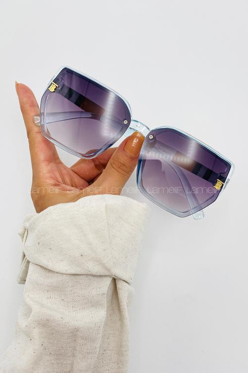 Lamelif Gucc Bebe Mavi Çerçeve Siyah Cam Güneş Gözlüğü