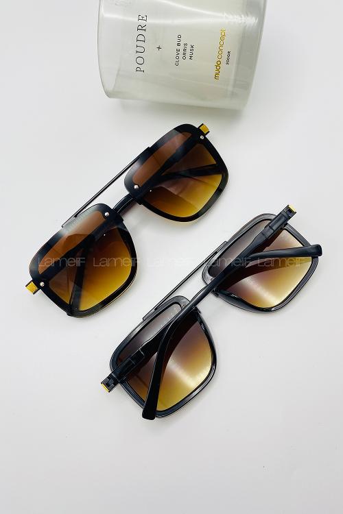 Lamelif Pilot Kahverengi Güneş Gözlüğü