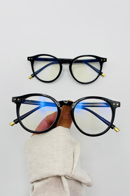 Lamelif Varus Siyah Çerçeve Şeffaf İmaj Gözlük