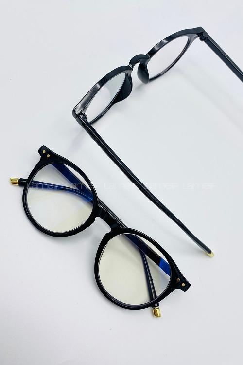 Lamelif Varus Siyah Çerçeve Şeffaf İmaj Gözlük