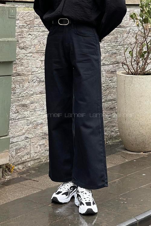 Smoked Denim High Waist Denim Pants