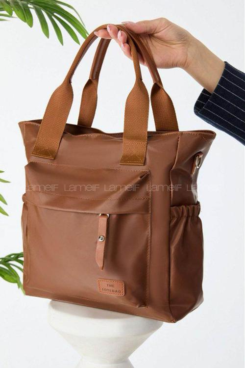 Tan With Suspenders Skin Hand Bag Bag